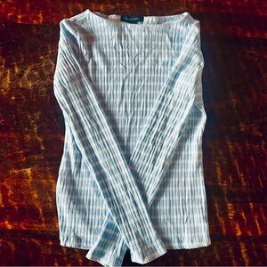 Sanctuary Blue and White Striped Top